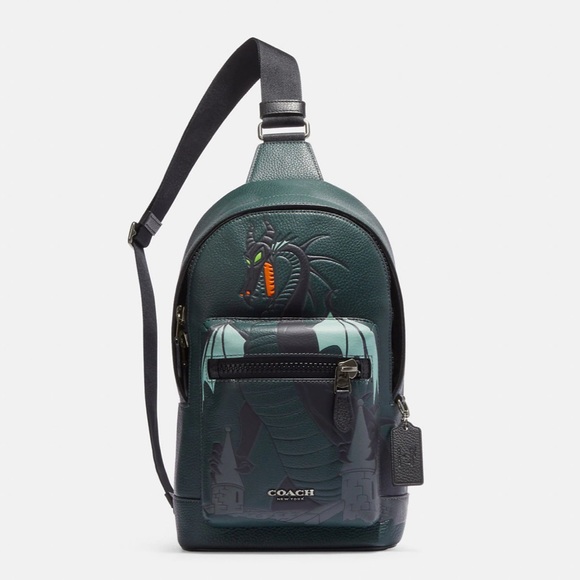 Coach Bags Coach X Disney West Pack With Maleficent Dragon Motif